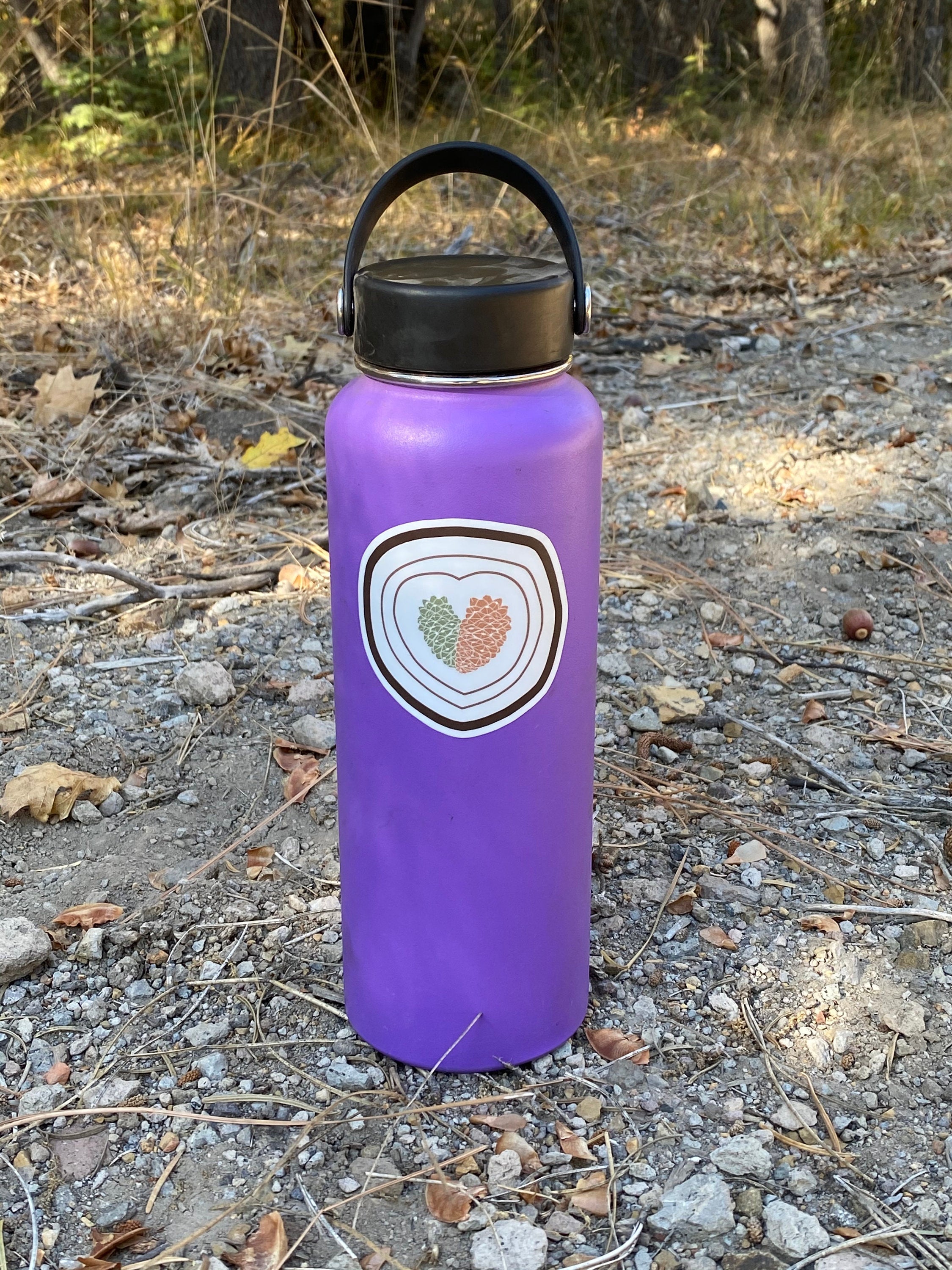 Knobcone Pinecone Heart Sticker